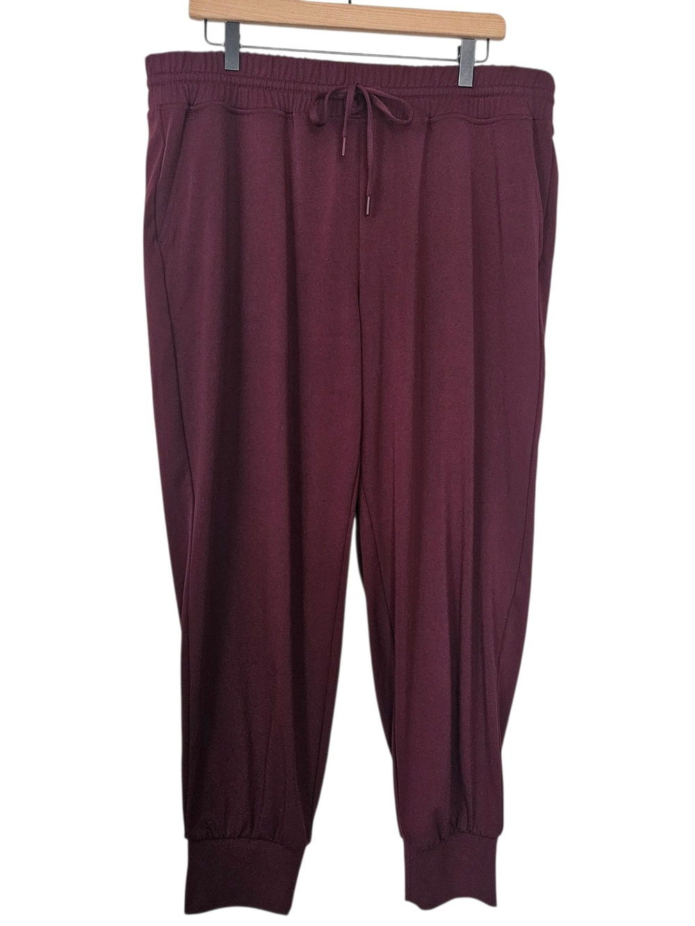NWT Lou & Grey Men's Burgundy Drawstring Jogger Pants  Size XL